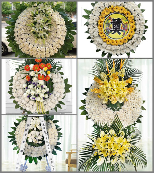 四川眉山东坡区白马镇花圈速递